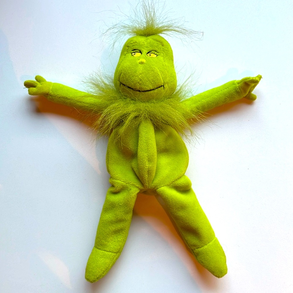 Grinch on a Shelf. Christmas plushie.